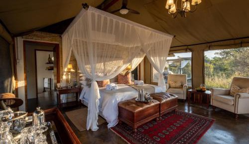 Luxury Family Tent with 2 Game Drives in private game reserve