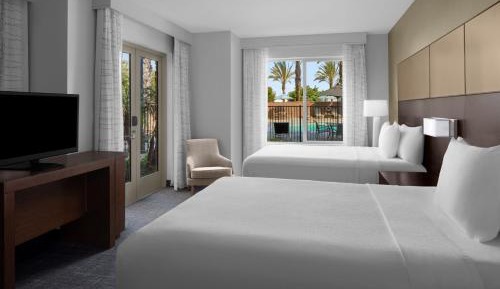 Queen Room with Two Queen Beds Poolside and Patio View - Club Lounge Access