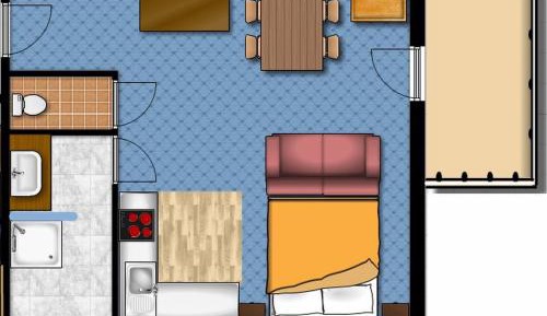 Studio with Balcony
