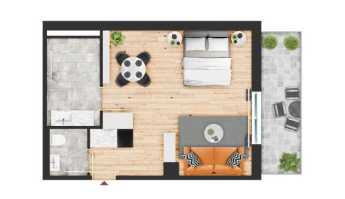 Apartment with Balcony