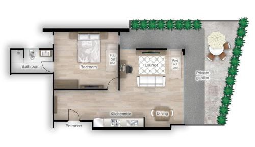 Apartment with Garden View