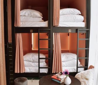 Bottom Capsule bed in Mixed dorm
