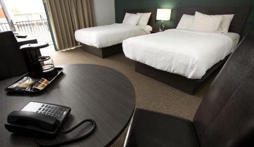 Motel Room with Two Double Beds - Exterior Entrance