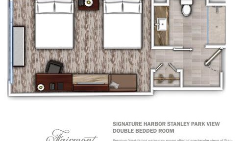 Signature Harbor and Stanley Park View Corner Room with King Bed