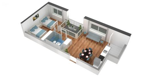 Apartment with balcony J