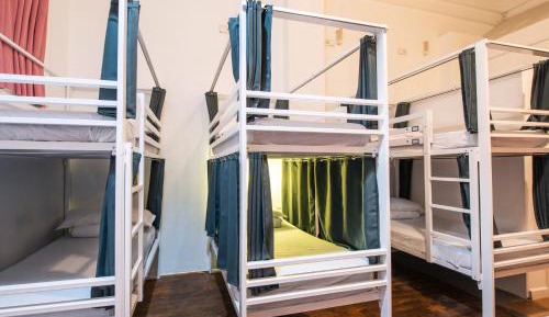 Bed in 14-Bed Mixed Dorm Shared Bathroom
