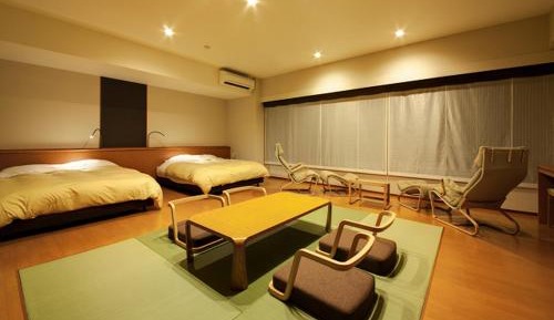 Deluxe Double Room with Tatami Area and Ocean View - Non-Smoking    