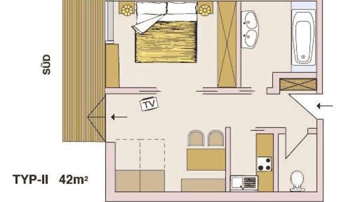 One-Bedroom Apartment (2 Adults)