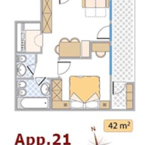One-Bedroom Apartment with Balcony