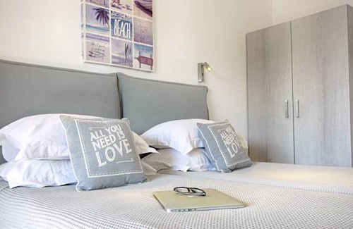 Agios Georgios Pagon Apartment | Vistonia Studio 5 - direkt am Strand mit Meerblick