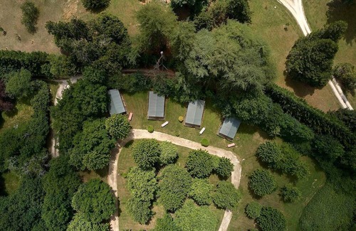 Douville Ski Chalet | Luxe Sanitary XL 6 pers, Villatent at Family campsite Lestaubière Dordogne