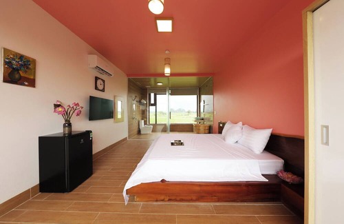 Ninh Binh House | Trang An Ao Dai Homestay - Double room with field view and bathtub - Hoa Lu room