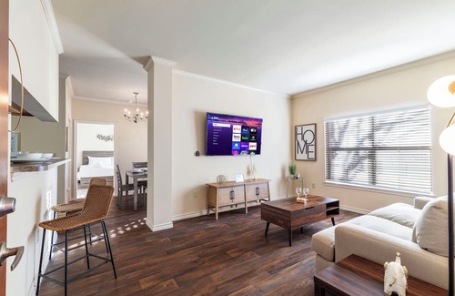 South Arlington Apartment | Charming 1-bedroom apartment with WiFi and fitness room By ATT/6Flags/TexasLive!