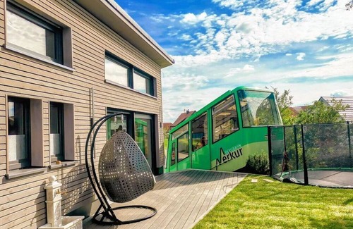Steinbach House | Exclusive wooden house with mountain railway