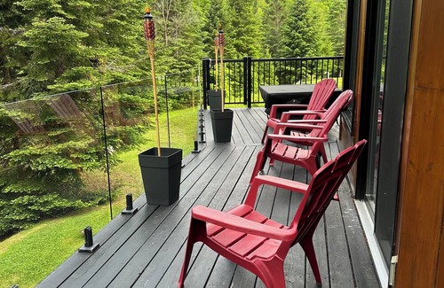 Sainte-Ann-des-Lacs Cottage | Lakeside Oasis: Perfect for Couples & Families! Private Dock, Kayaks, Ski Trails