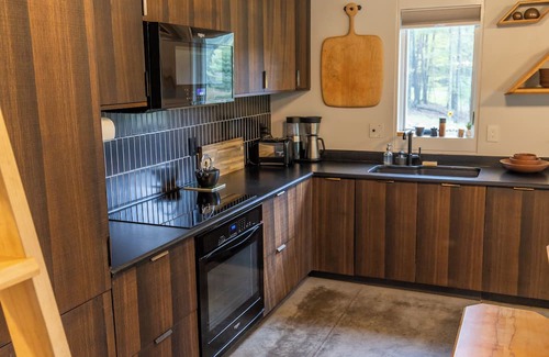 Thompson Ridge Cabin | The Pond House - An award winning, modern cabin within the Catskills forest.
