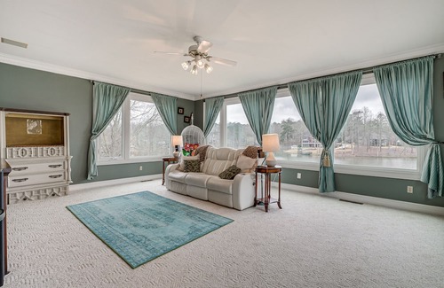 Sharpsburg Villa | Luxury Lakefront Vacation Villa ~ 29 Mi to Atlanta