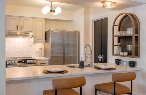 South Tulsa Apartment | Designer Condo in gated community, Walkable to Whole Foods, Starbucks, + CVS