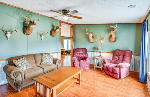 Union Springs House | Rustic Union Springs Home w/ Gas Grill + Deck!