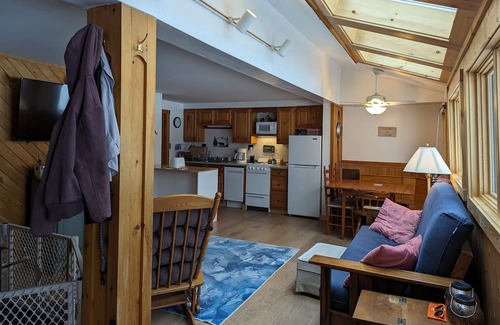 Embden Cabin | Embden Camp right on the lake w/ private porch & fire pit