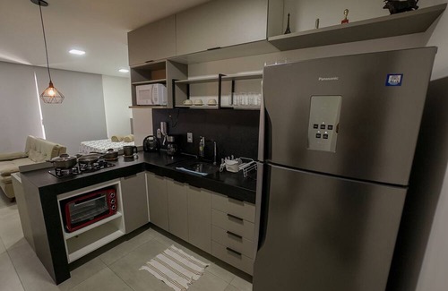 Aeroclube Apartment | Studio Para ate 4 Pessoas a Duas Quadras da Praia, Super Aconchegante e Moderno