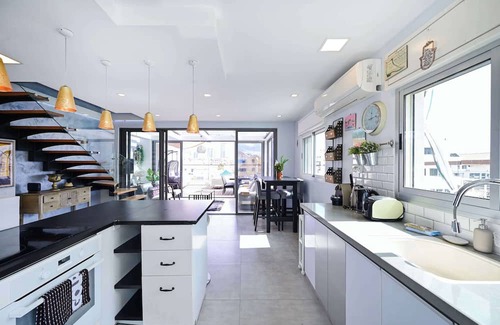 Florentin Apartment | Eclectic Duplex w/Large Balcony by HolyGuest