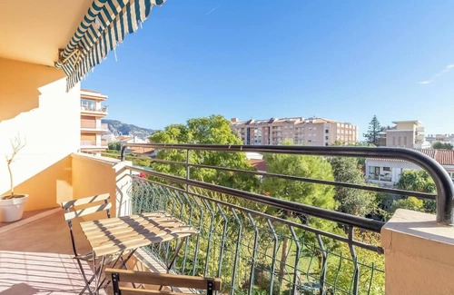 Roquebrune-Cap-Martin Condo | Family 2BR apt, sea view & parking