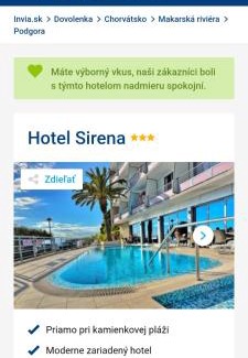 Podgora Hotel | Hotel Siréna