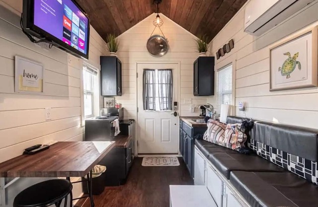 Reconnect with nature and create memories at River Rowed Tiny Home.