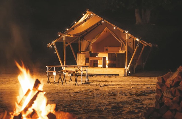 Luxury Safari Tent near Roaring River State Park