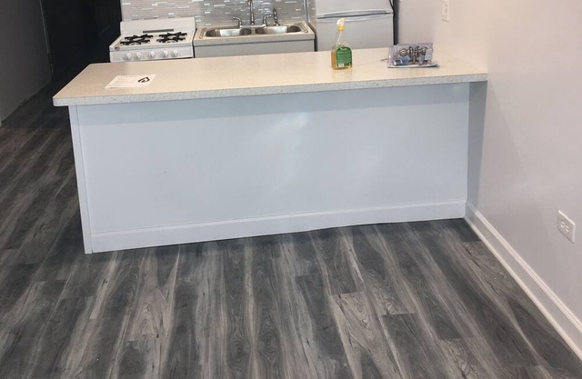 Newly renovated 2 bedroom Garden apartment, Living room, bath,and full kitchen.