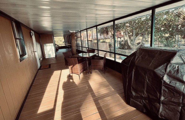 Charming waterfront home on Goose Cove .