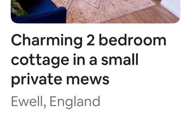 Charming 2 bed cottage in historic private mews in Ewell Village surrey