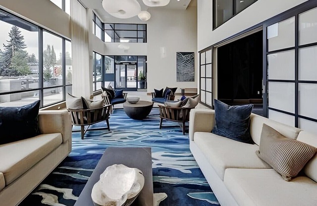 Chic Mercer island Urban Bedrooms w/ Gym & Roof deck