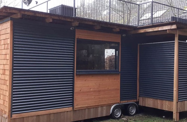 Tinyhaus mit Dachterrasse - Waldcamping Brombach