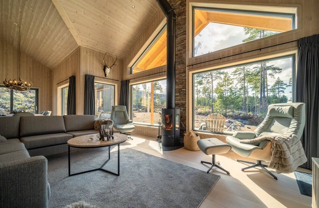 Enjoy a wonderful view from the residence in Vrådal.