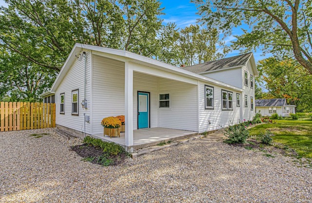 Dog-friendly home near Lake Michigan with pool, hot tub, & modern interior