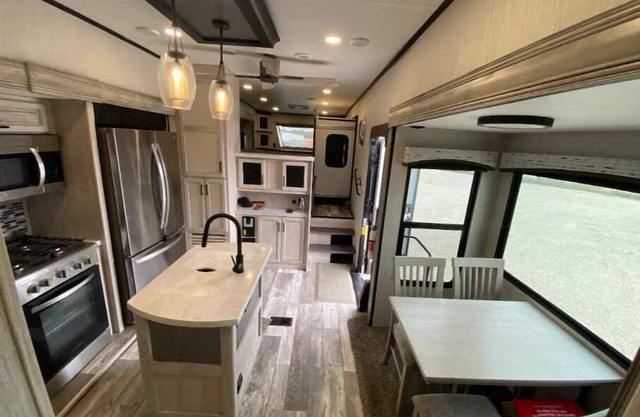 New RV with Separate Living Area in Quiet RV Park just South of Austin