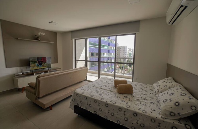 Studio Para ate 4 Pessoas a Duas Quadras da Praia, Super Aconchegante e Moderno
