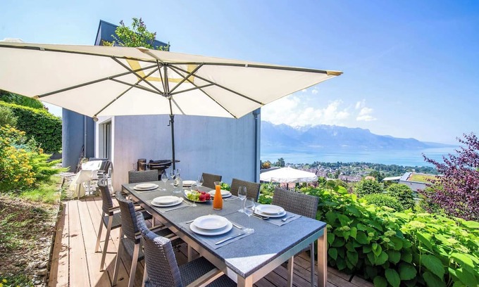 Montreux Villa | Panoramic 3BD Dream Family Villa in Montreux by GuestLee