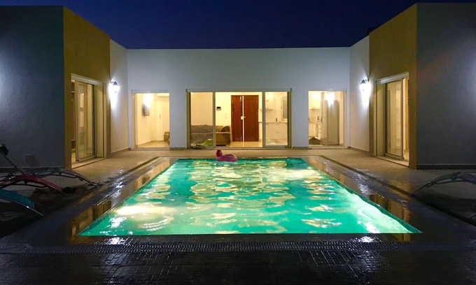 Djerba Midun Villa | Bellle U-shaped villa with swimming pool not overlooked