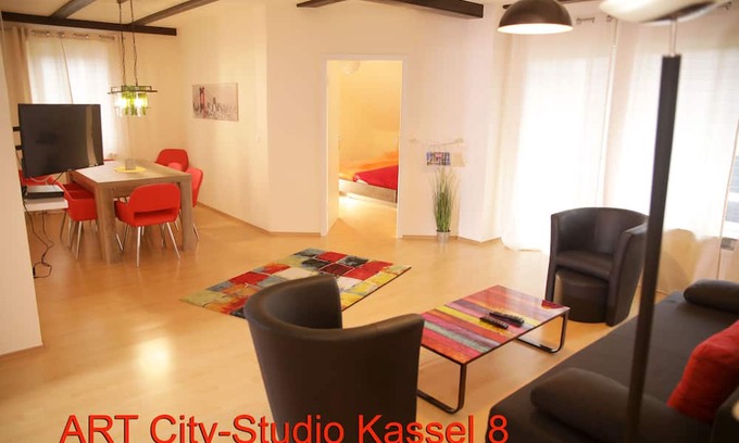 Sandershausen Apartment | Apartment, Hercules view, quiet, close to the city, WiFi, up to 7 pers., balcony, parking lot