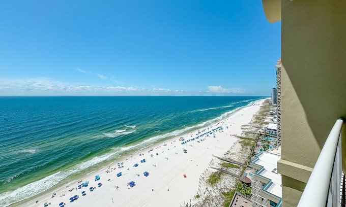 Orange Beach Condo | BEACHFRONT PENTHOUSE LUXURY, INDOOR/OUTDOOR POOL AND SAUNA, TWO STORIES