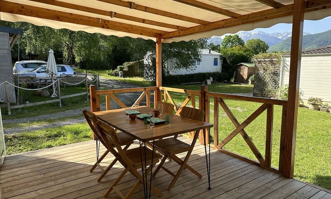 Bagneres-de-Bigorre House | Mobil-home Cosy, Calme, Termes, Aquensis, Casino