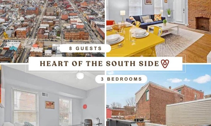South Side Flats Apartment | Free Parking | Play | Eat | Walk | Prime Location