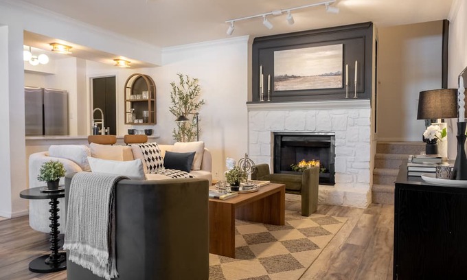 South Tulsa Apartment | Designer Condo in gated community, Walkable to Whole Foods, Starbucks, + CVS