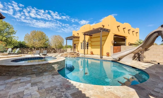Chandler Heights Citrus House | Queen Creek Oasis w/ Pool and Spa and 3 Bedrooms!