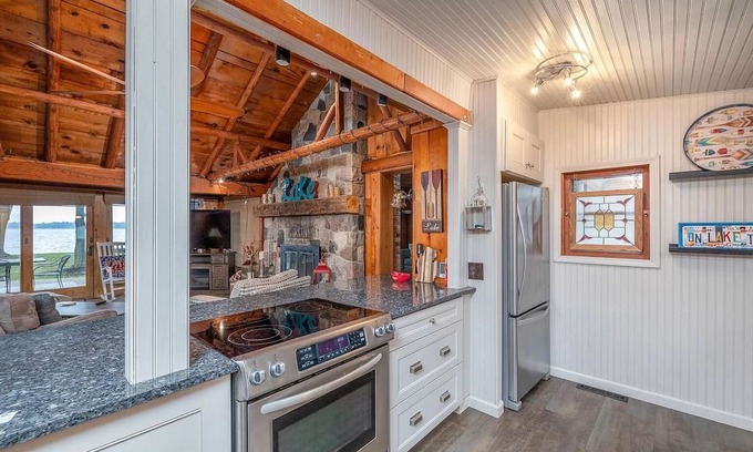 Cadillac Cottage | Cozy, yet spacious, Lakefront Cottage with perfect blend of modern and vintage.