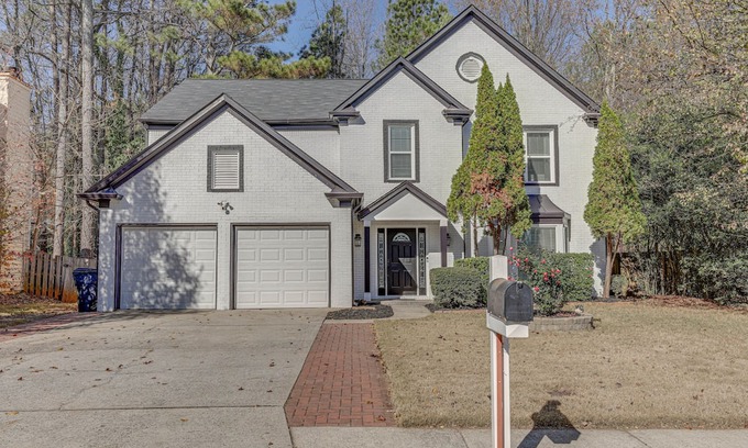 Lawrenceville House | Spacious Lawrenceville Retreat w/ Fireplace + Deck