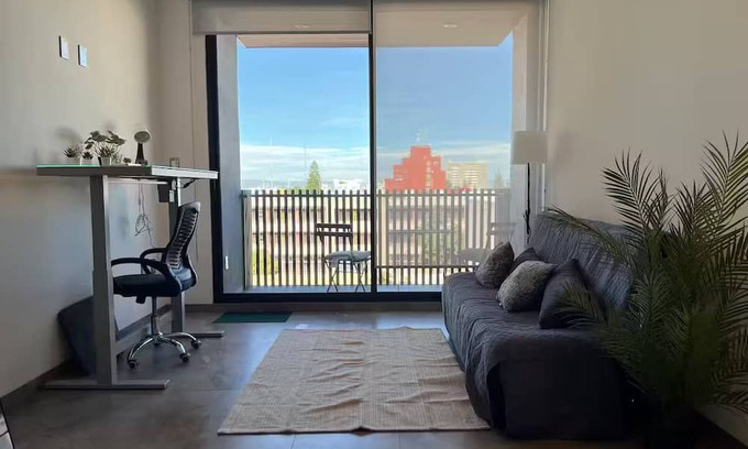 San Luis Potosi Apartment | Carranza Views! Heated Pool, KingBed & WorkSpace